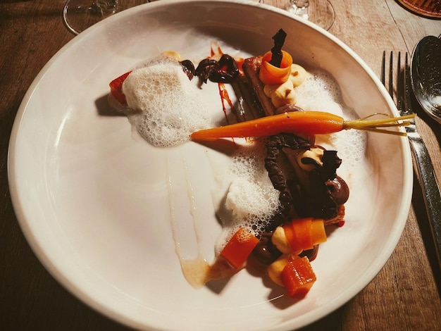 Zbliżenie na apetyczne danie